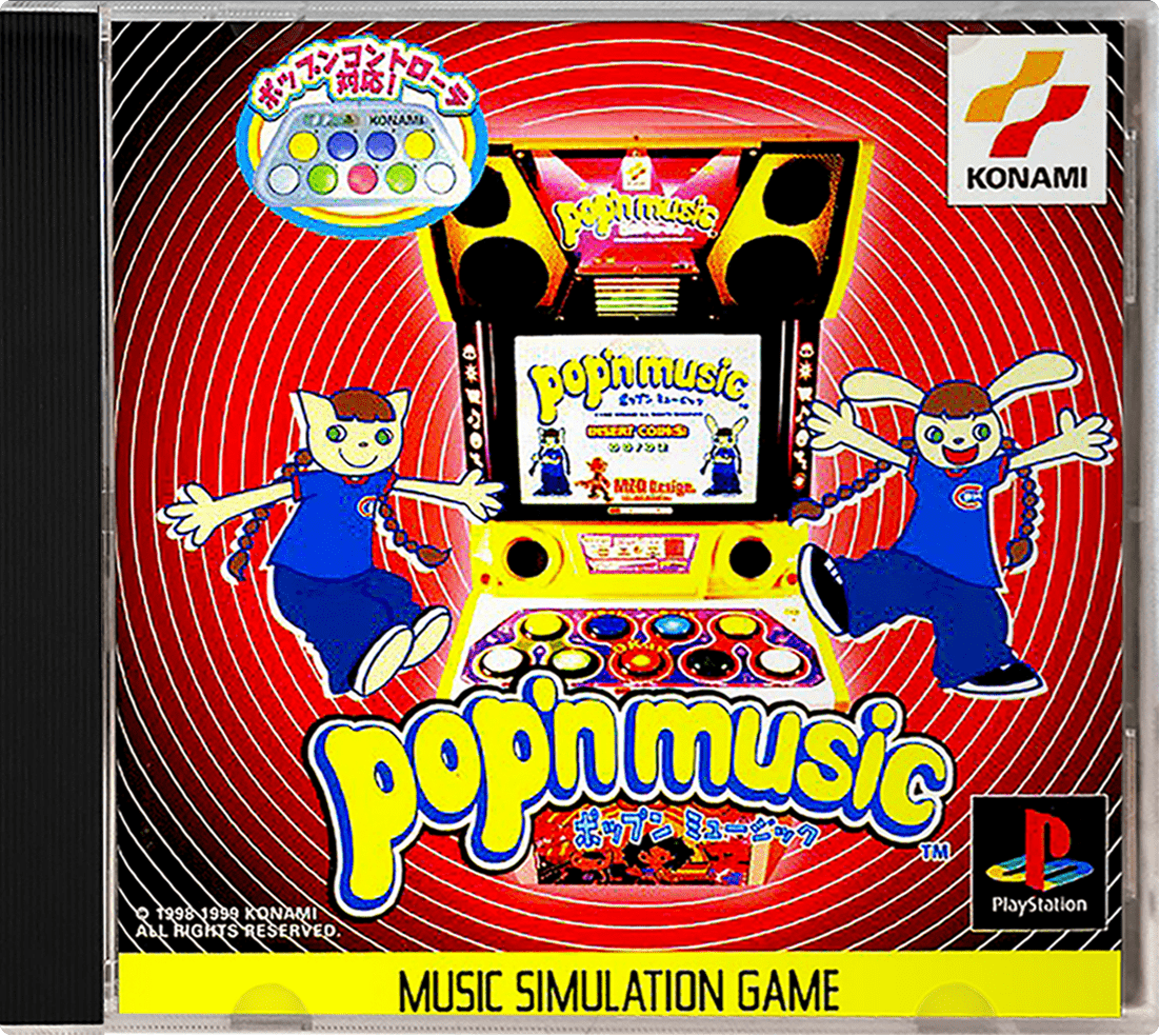Pop'n Music box art for Playstation